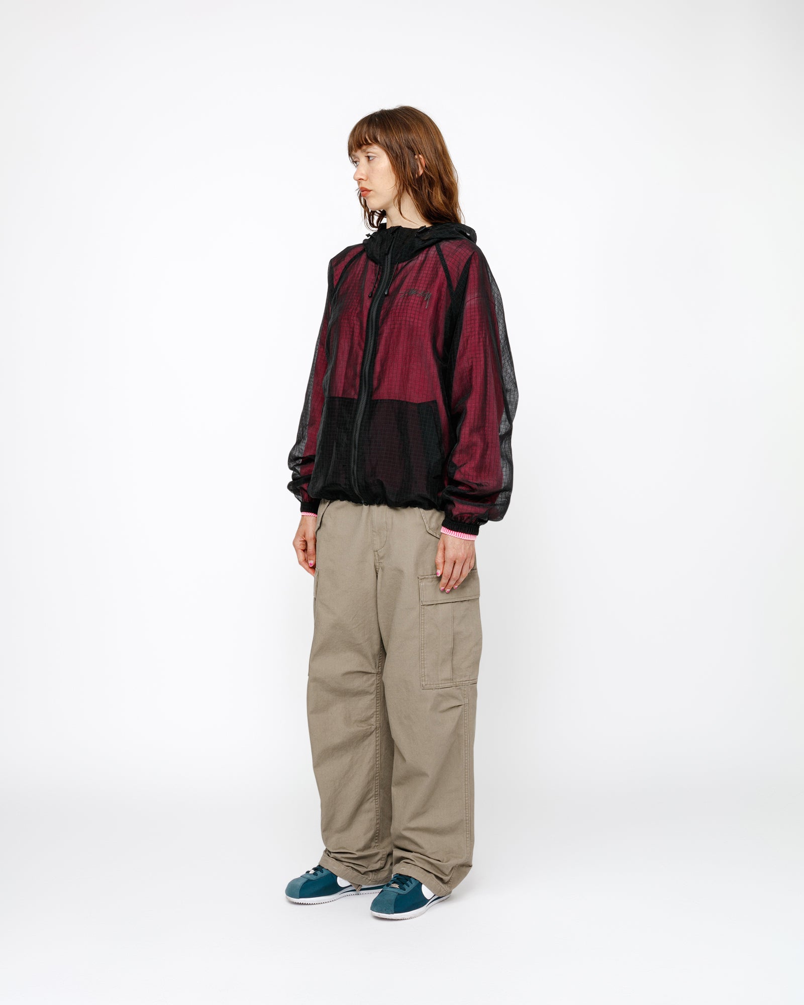 ジャケット・アウター Beach Ripstop Transparent Shell Jacket Stussy Beach Ripstop Transparent Shell Jacket Black L - POIZON
