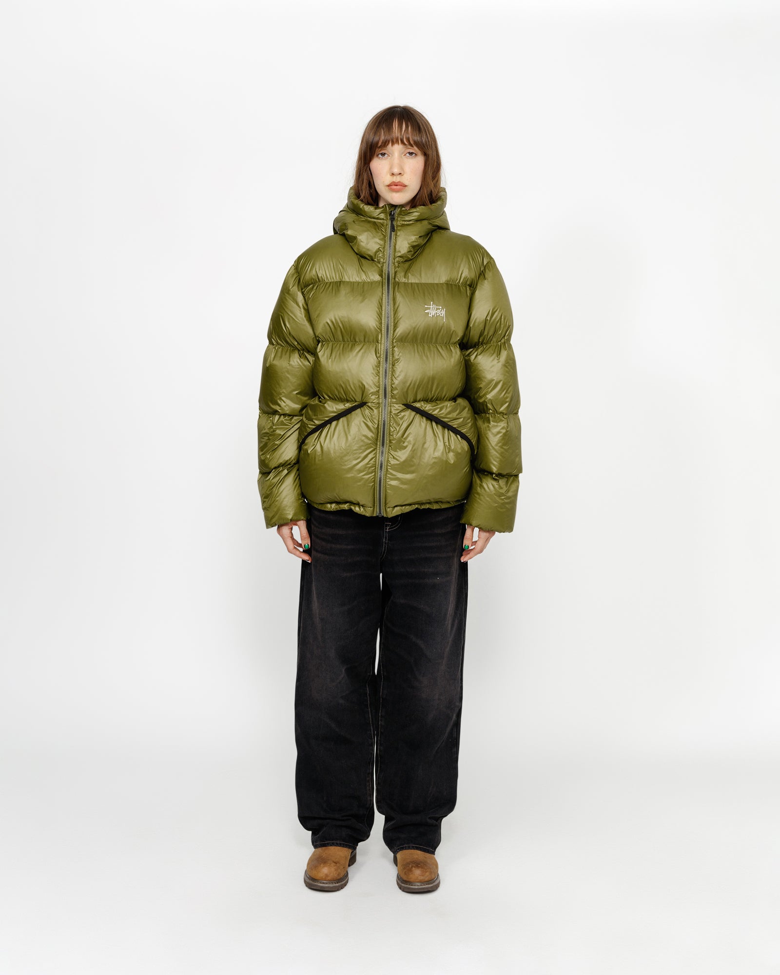 最終Stussy DOMN PARKA MICRO PIPSTOP OLIVE 最終Stussy DOMN PARKA MICRO PIPSTOP OLIVE Stüssy: Men's
