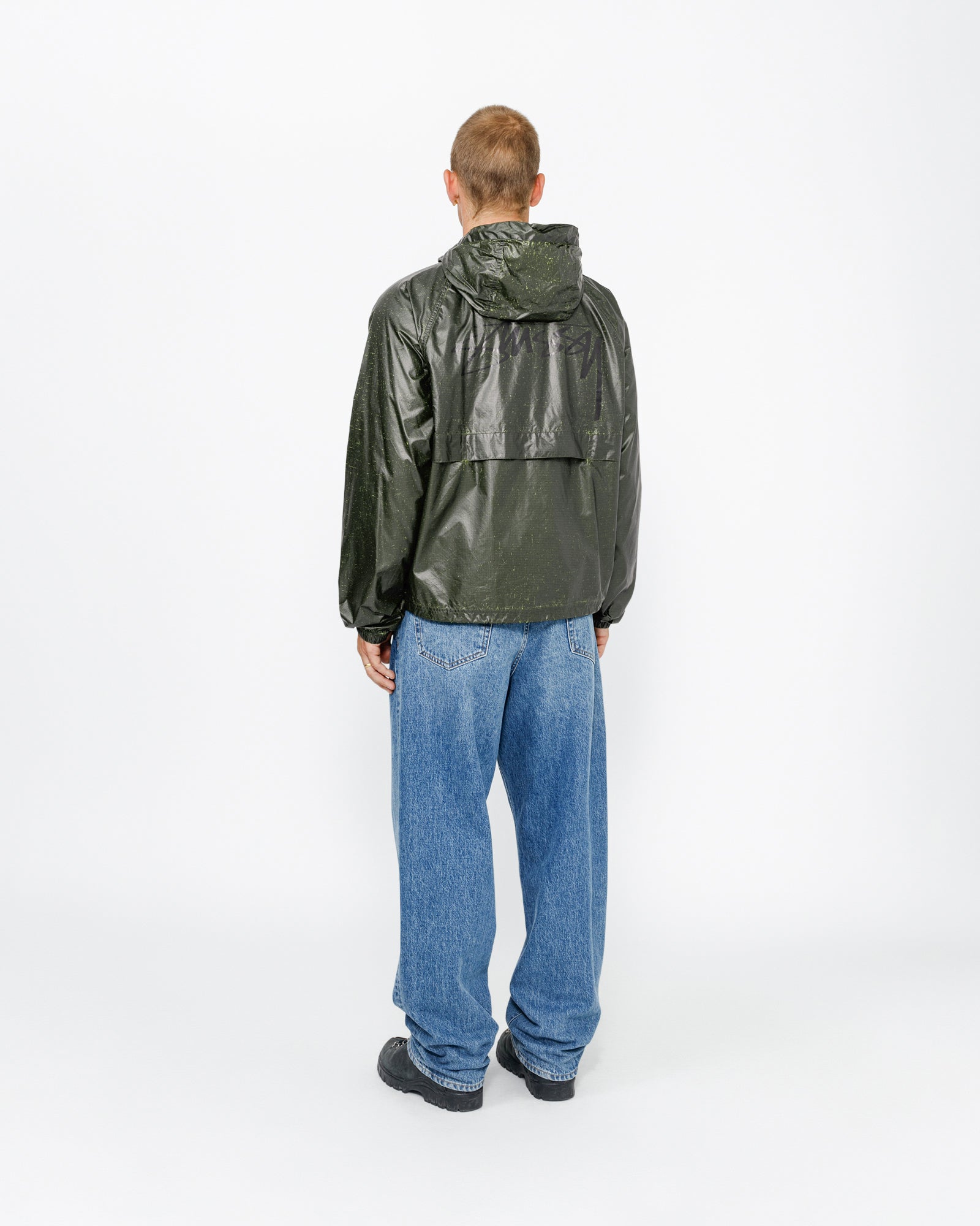 スケートボード STUSSY BEACH SHELL CRACKED RIPSTOP Stussy Cracked Ripstop Beach Shell Lime Men's - FW24 - US