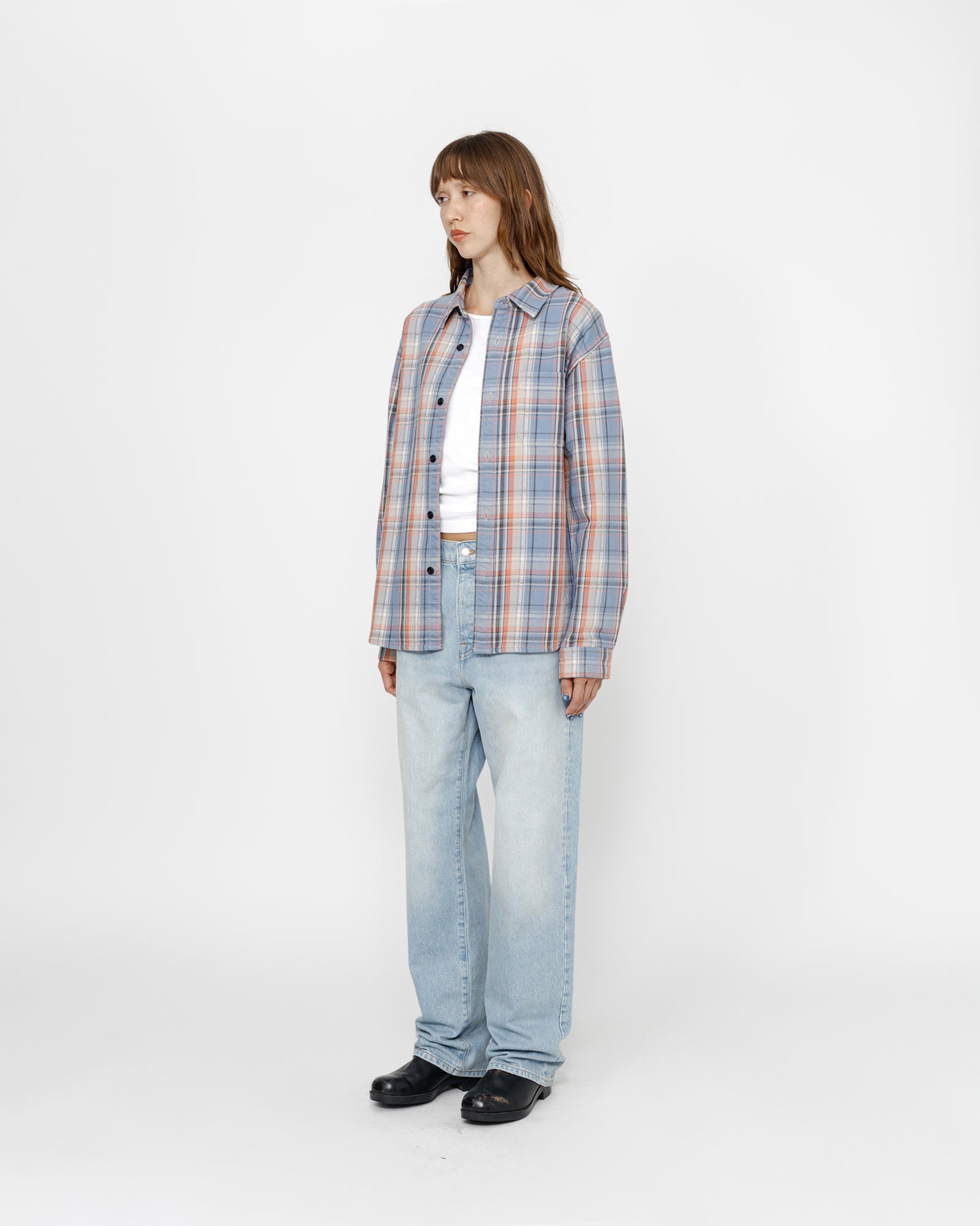 ᐈStussy DAN WASHED COTTON PLAID SHIRT ( 1110344 )- цена 10910 грн