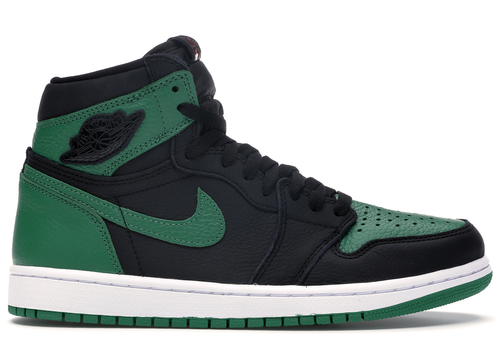 Black green hot sale air jordan 1