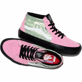 Кроссовки Supreme x Skate Grosso Mid 'Dollar Bill - Pink' (VN0A5FCGPNK), Размер: 44, фото 