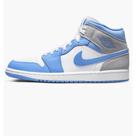 Кросівки Nike Jordan 1 Mid Se Grey/Blue Dx9276-100, Розмір: 46, фото 