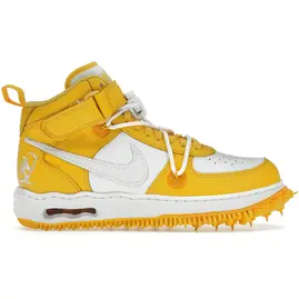 Nike Air Force 1 Mid SP Off-White Varsity Maize, Розмір: 35, фото 