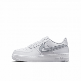 Кроссовки Nike Air Force 1 'Cut Out Swoosh - White Photon Dust' (GS) (FQ2413-100), Размер: 39, фото 