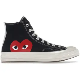 Converse Chuck Taylor All Star 70 Hi Comme des Garcons PLAY Black, Размер: 35, Наличие: Склад США (10-24 дня), фото 