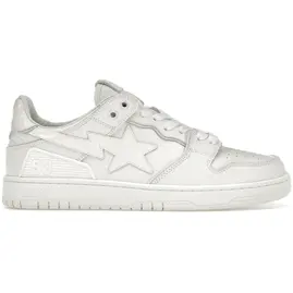 A Bathing Ape Bape SK8 Sta Triple White Patent Leather Sta Logo, Розмір: 38.5, Наявність: Склад США (10-24 дня), фото 