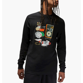 Світшот чоловічий Air Jordan M J Flt Artst Ls Crew Black Dv1474-010, Размер: M, Наличие: Склад (1-3 дня), фото 