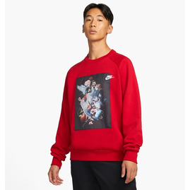 Світшот чоловічий Nike Masterpiece Pack Photo Print Crew Neck Fleece Sweatshirt Red Dd6515-687, Размер: S, Наличие: Склад (1-3 дня), фото 