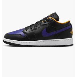 Кросівки жіночі Nike Air Jordan 1 Low Lakers Black 553560-075, Размер: 38, Наличие: Склад (1-3 дня), фото 