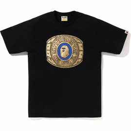 BAPE FOIL BAPE COLLEGE RING TEE Black, Размер: XL, Наличие: Склад (1-3 дня), фото 