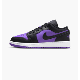 Кросівки дитячі Air Jordan 1 Low Gs Purple Venom Black/Violet 553560-505, Размер: 38.5, Наличие: Склад (1-3 дня), фото 