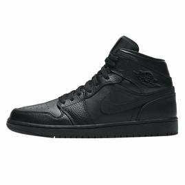 Чоловічі кросівки Air Jordan 1 Mid Triple Black (554724-091), Размер: 41, Наличие: Забрать сейчас, фото 