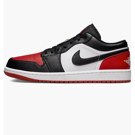 Кросівки чоловічі Air Jordan 1 Low Black/Red 553558-161, Размер: 42, Наличие: Склад (1-3 дня), фото 