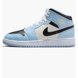 Кросівки жіночі Nike Air Jordan 1 Mid Ice Blue Gs Light Blue 555112-401, Размер: 36.5, Наличие: Склад (1-3 дня), фото 