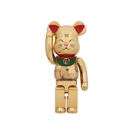 Bearbrick Lucky Cat Oval Good Luck Gold Plated 1000%, Наличие: Склад США (10-24 дня), фото 
