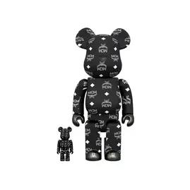 Bearbrick MCM 100% & 400% Set Black, Наличие: Склад США (10-24 дня), фото 