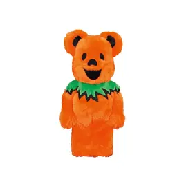 Bearbrick x Grateful Dead Dancing Bear Costume Ver. 400% Orange, Наличие: Склад США (10-24 дня), фото 
