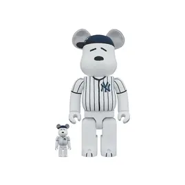 Bearbrick x Peanuts x MLB New York Yankees Snoopy 100% & 400% Set, Наличие: Склад США (10-24 дня), фото 