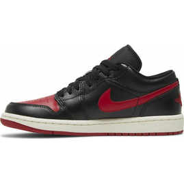 Женские кроссовки Air Jordan 1 Low 'Bred Sail' (DC0774-061), Размер: 39, Наличие: Забрать сейчас, фото 
