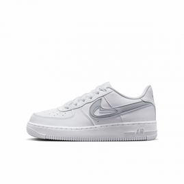 Кроссовки Nike Air Force 1 'Cut Out Swoosh - White Photon Dust' (GS) (FQ2413-100), Размер: 39, Наличие: Забрать сейчас, фото 