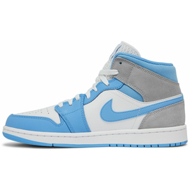 Кроссовки Jordan 1 Mid University Blue Grey (DX9276-100), Размер: 42, Наличие: Склад (1-3 дня), фото 