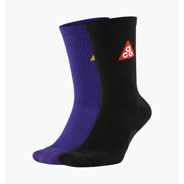 Шкарпетки унісекс Nike Acg 365 Crew Socks Black/Blue Sk0156-967, Розмір: 38.5-40.5, Наявність: Склад (1-3 дня), фото 