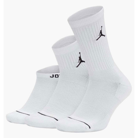 Шкарпетки унісекс Nike Jordan Waterfall Socks (3 пари) White SX6274-100, Размер: 38.5-40.5, Наличие: Склад (1-3 дня), фото 