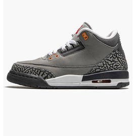 Кросівки дитячі Air Jordan 3 Retro (Gs) Grey 398614-012, Размер: 38.5, Наличие: Склад (1-3 дня), фото 