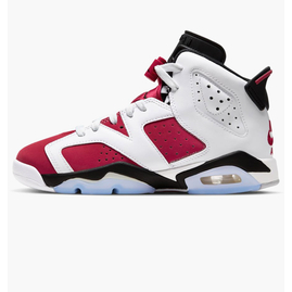 Кросівки жіночі Air Jordan 6 Retro Carmine White/Red 384665-106, Розмір: 38.5, Наявність: Склад (1-3 дня), фото 