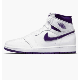 Кросівки чоловічі Air Jordan 1 High Court Purple White CD0461-151, Размер: 36, Наличие: Склад (1-3 дня), фото 