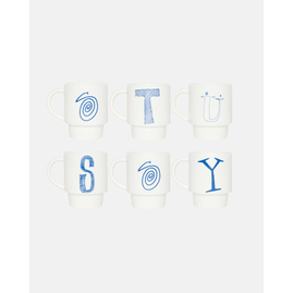 Stussy STACKING MUG SET OF 6, Размер: ONE-SIZE, Наличие: Склад США (10-24 дня), фото 