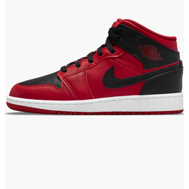Кросівки дитячі Air Jordan 1 Mid Gs Red/Black 554725-660, Розмір: 37.5, Наявність: Склад (1-3 дня), фото 