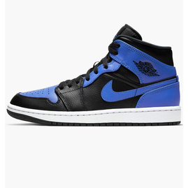 Кросівки чоловічі Air Jordan 1 Mid Black/Blue 554724-077, Размер: 44, Наличие: Склад (1-3 дня), фото 