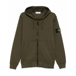 Stone Island Logo Patch Hoodie in Olive, Размер: M, Наличие: Склад (1-3 дня), фото 