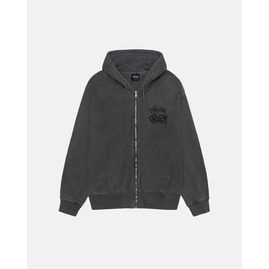 Stussy DICE ZIP HOODIE PIGMENT DYED, Размер: S, Наличие: Склад США (10-24 дня), фото 