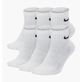 Шкарпетки унісекс Nike Everyday Cushioned Training Ankle Socks (6 пар) White SX7669-100, Розмір: 34-38, Наявність: Склад (1-3 дня), фото 