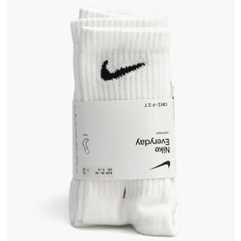 Шкарпетки унісекс Nike Everyday Ltwt Crew (3 пари, неутеплені) SX7676-100, Размер: 38-42, Наличие: Склад (1-3 дня), фото 