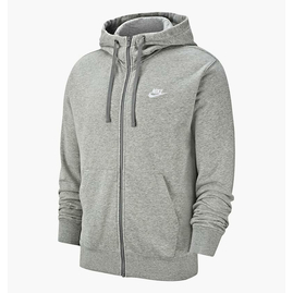 Толстовка чоловіча Nike M Nsw Club Hoodie Fz Ft Grey BV2648-063, Размер: M, Наличие: Склад (1-3 дня), фото 