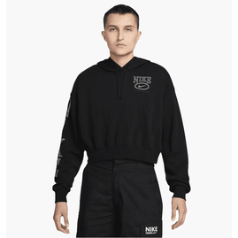Худі унісекс Nike Sportswear Club Fleece Oversized Graphic Crop Black HJ0925-010, Размер: S, Наличие: Склад (1-3 дня), фото 