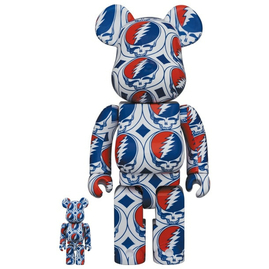 Bearbrick x Grateful Dead (Steal Your Face) 100% & 400% Set, Размер: MISC, Наличие: Забрать сейчас, фото 