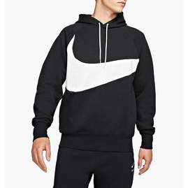 Худі чоловіче Nike M Nsw Swoosh Tch Flc Po Hd Black DD8222-010, Размер: XL, Наличие: Склад (1-3 дня), фото 