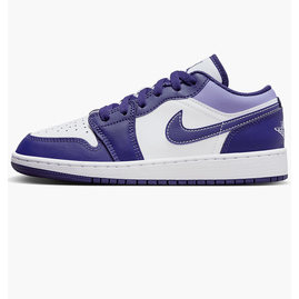 Кросівки дитячі Air Jordan 1 Low Sky J Purple Gs White/Violet 553560-515, Розмір: 37,5, Наявність: Склад (1-3 дня), фото 