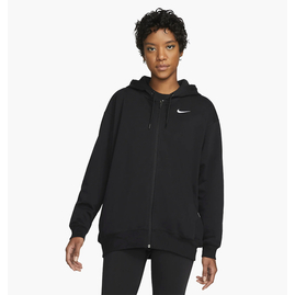 Толстовка жіноча Nike W Nsw Jrsy Os Fz Hoodie Black DM6415-010, Размер: XS, Наличие: Склад (1-3 дня), фото 