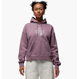 Худі жіноче Air Jordan Brooklyn Fleece Graphic Hoodie Violet FD7154-508, Размер: XS LOOSE, Наличие: Склад (1-3 дня), фото 