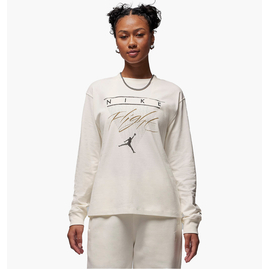 Лонгслів жіночий Air Jordan Long-Sleeve Graphic T-Shirt White FD7205-133, Размер: S LOOSE, Наличие: Склад (1-3 дня), фото 