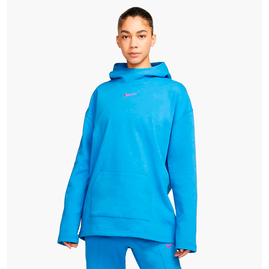 Худі унісекс Nike Sportswear Oversized Fleece Funnel-Neck Light Blue DZ5347-435, Размер: S OVER, Наличие: Склад (1-3 дня), фото 