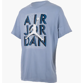 Футболка чоловіча Air Jordan Brand Jm Stack Ss Crew Blue FN5978-436, Размер: M, Наличие: Склад (1-3 дня), фото 