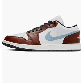 Кросівки чоловічі Air Jordan 1 Low Se Lifestyle Shoe White/Brown FQ7832-142, Размер: 40, Наличие: Склад (1-3 дня), фото 