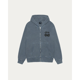 Stussy DICE ZIP HOODIE PIGMENT DYED, Размер: S, Наличие: Склад США (10-24 дня), фото 